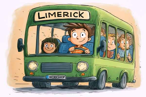Bus mit Zielort Limerick