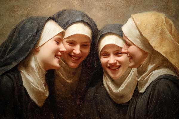 Vier fröhliche Nonnen